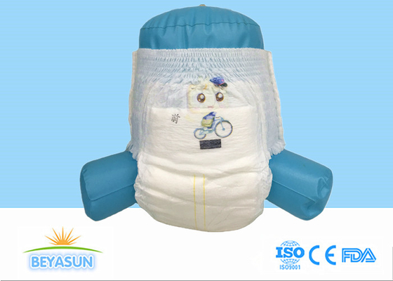 Cartoon Faces Infant Diaper Nappy Baby Pull Up Pants 3 Layers