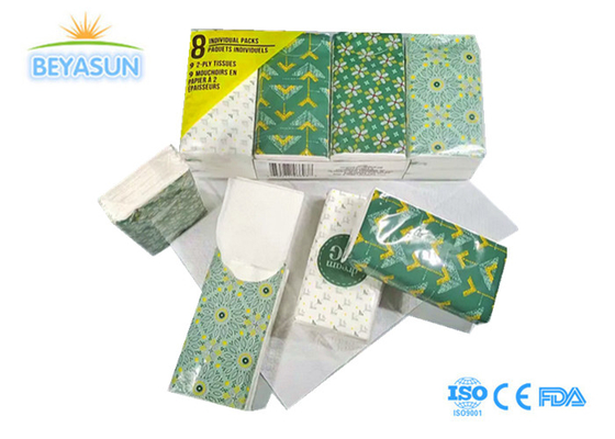 Máy khăn Mini mặt khăn túi màu sắc 7 PCS gói giấy dễ thương Tissues làm sạch
