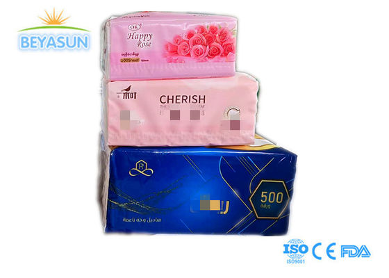 Logo tùy chỉnh Sản phẩm bán buôn giấy da mặt thân thiện với môi trường 3 Ply 4 Ply Tẩy rửa da mặt 400 tấm