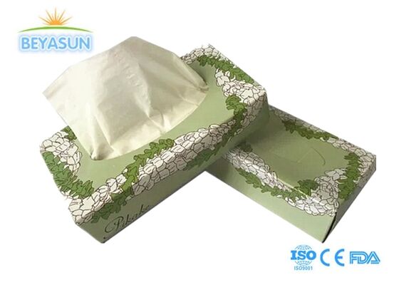 Hypoallergenic 2 Ply 13GSM mô khuôn mặt không có mùi hương, hộp bột gỗ nguyên chất cho da nhạy cảm