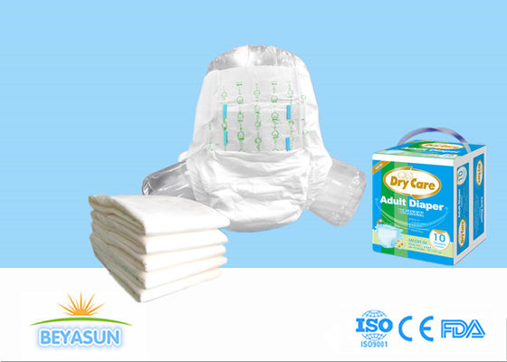 Vệ sinh chăm sóc khô cho người lớn với tấm phim PE phía sau, vệ sinh trên không dệt